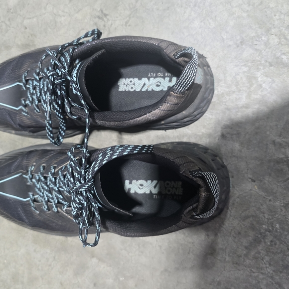 Hoka‎ One One Black and Blue Athletic Shoes - Picture 7 of 9